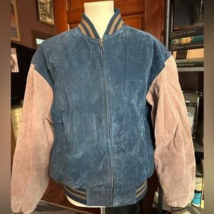 VINTAGE Men’s Suede Varsity Letterman Jacket Sz M
